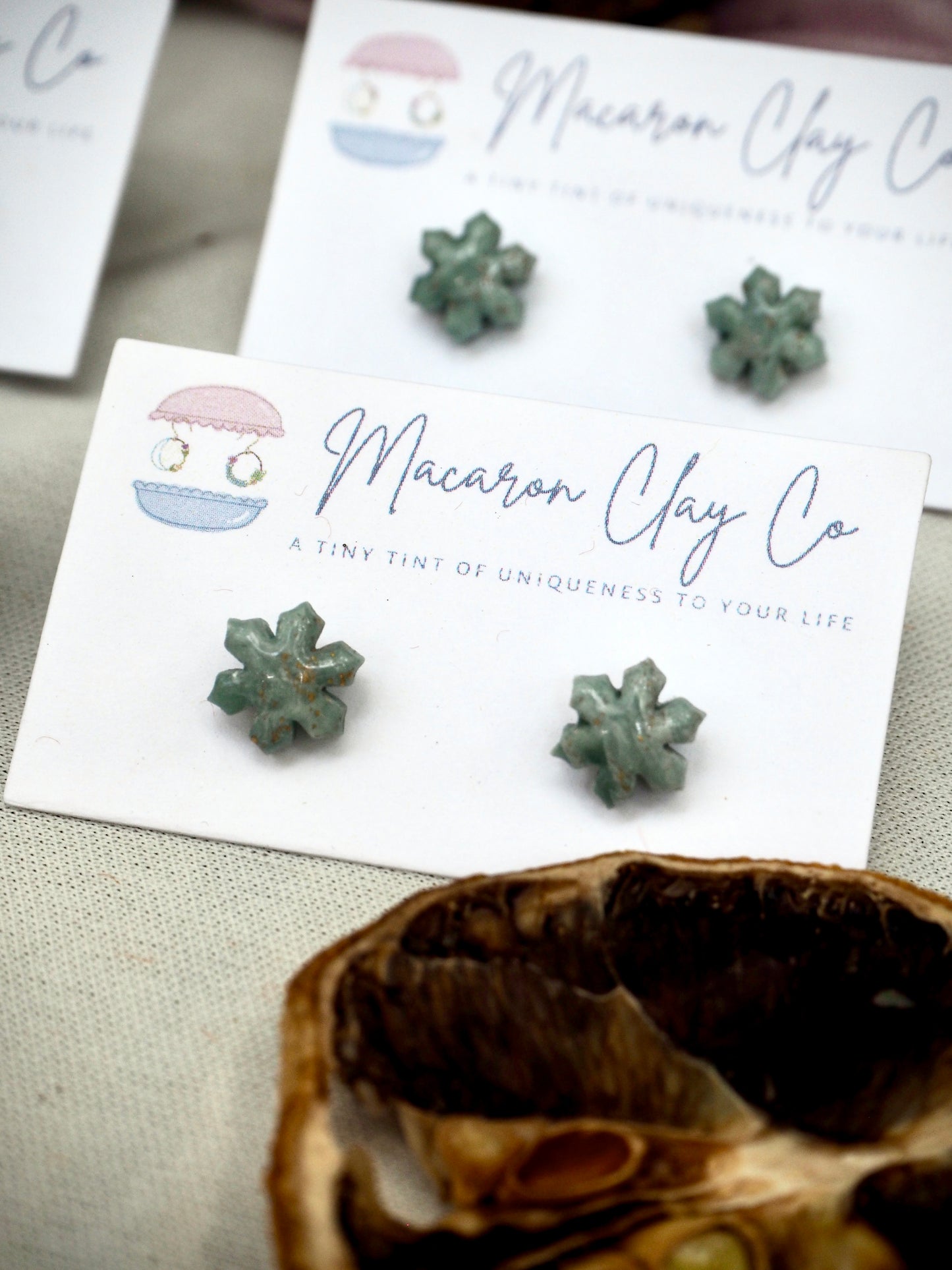 Frosty Snowflake Studs