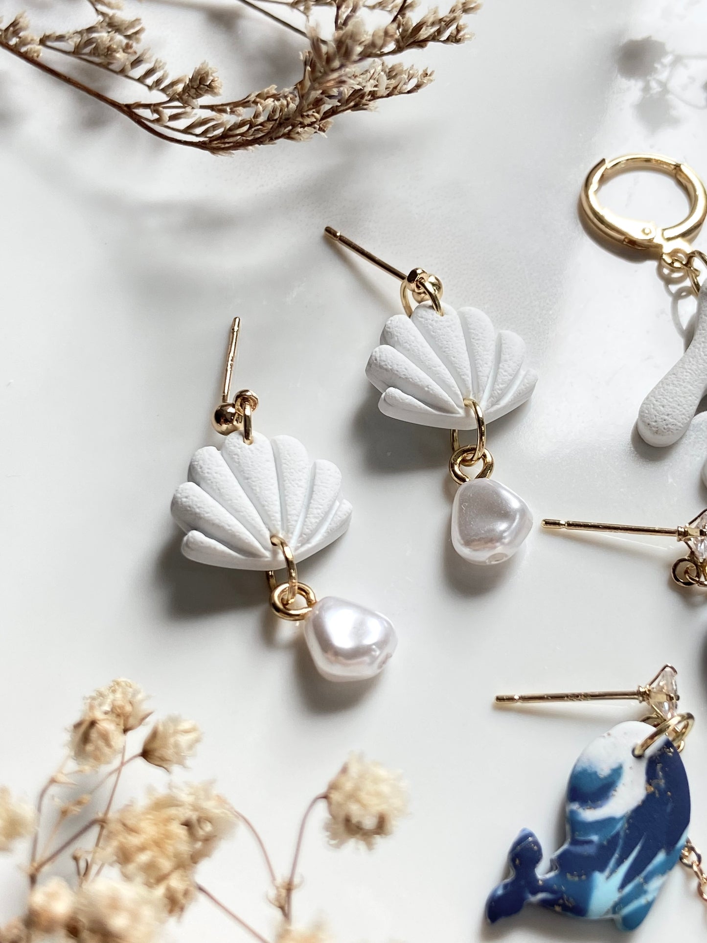 White Shell Pearl Drop