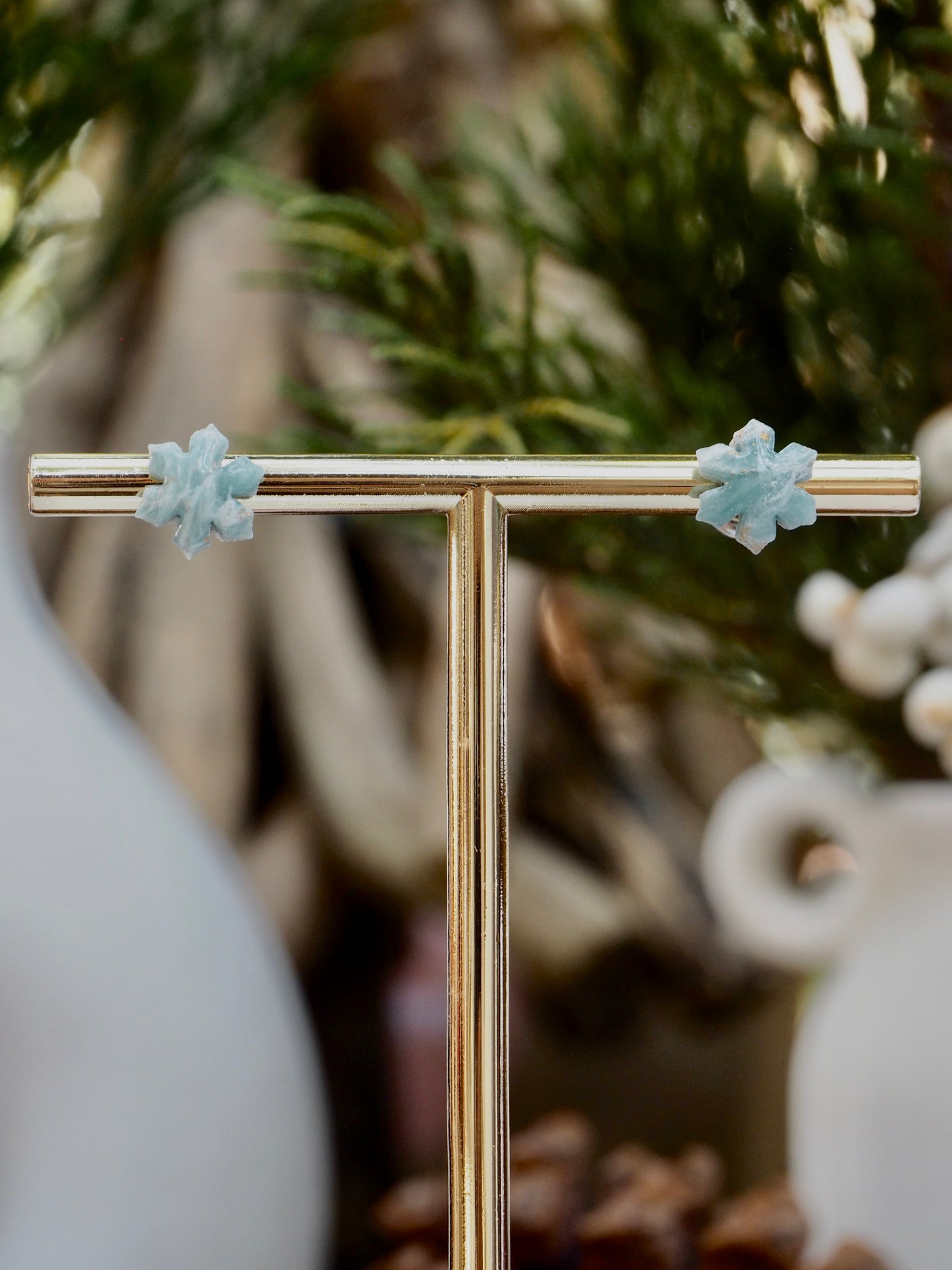 Frosty Snowflake Studs